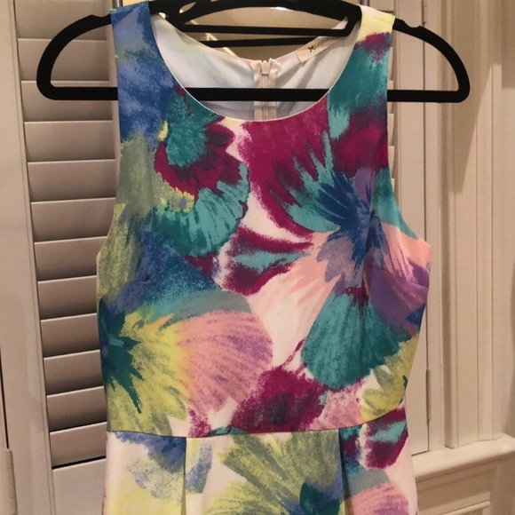 Everly Easter style dress. Floral colorful pattern - Picture 2 of 3
